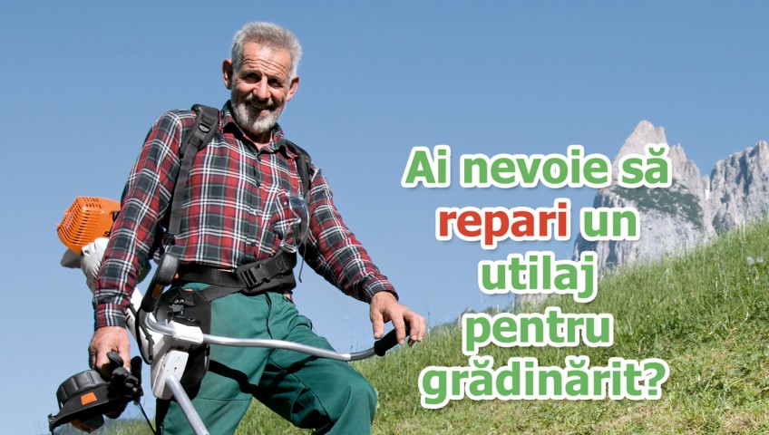 Reparații utilaje pentru grădină