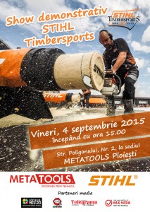 Show Stihl Timbersports la sediul Metatools